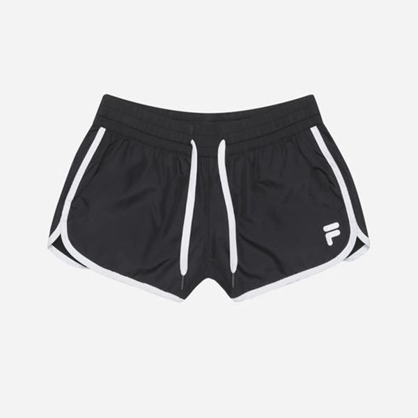 Fila Woven Women's Shorts - Black,NZ 283-12906